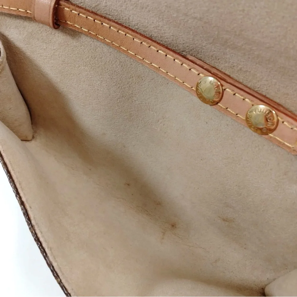 LOUIS VUITTON LV Shoulder Bag Pochette Twin PM Brown Monogram - Picture 8 of 9